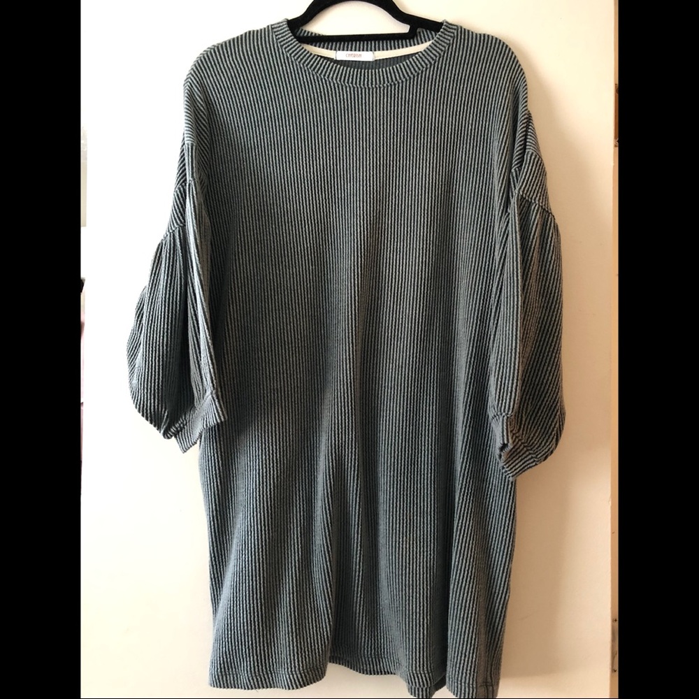 Sweater dress.